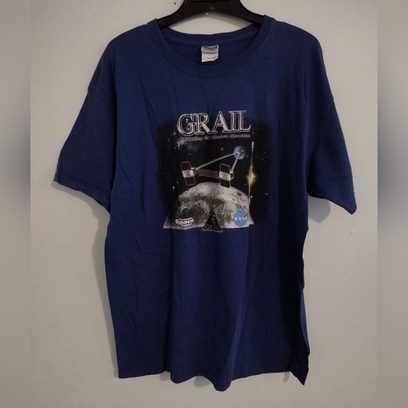 Nasa Grail Revealing the Moon's Structure T Shirt Size Large - Picture 1 of 4